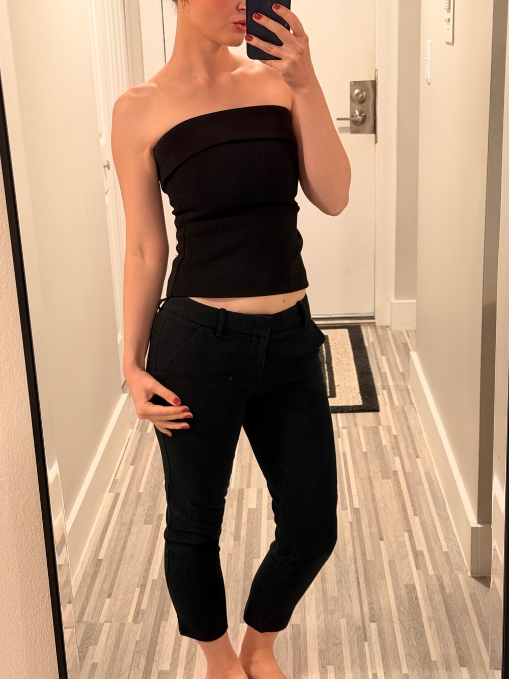 2000s black Merona capris trousers